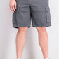 Club Room Men's 10" Cargo Shorts Gray Size 34