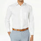 Club Room Men's Slim-Fit Pinpoint Solid Dress Shirt  White Size 18-34-35
