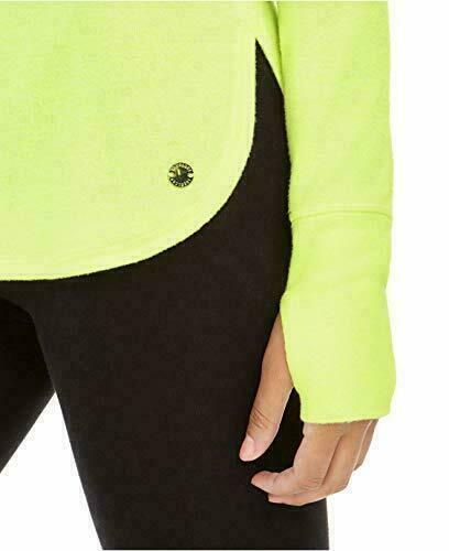 Ideology Women's Heathered Long Sleeve Top Yellow Size Small