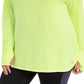 Ideology Women's Plus Size Long-Sleeve T-Shirt Yellow Size 2 Extra Large