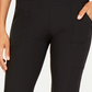 Ideology Women's Knit Back Woven Pants Black Size X-Small