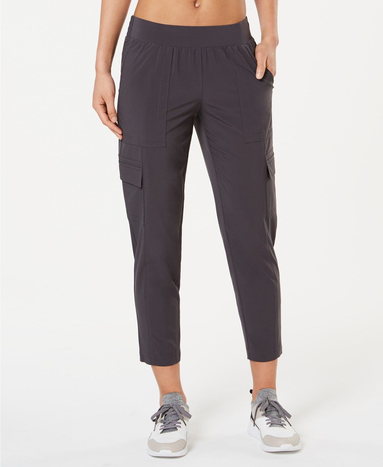 Ideology Women's Recycled Woven Cargo Pants Black Size 2 Extra Large