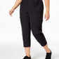 Ideology Women's Plus Size Recycled Woven Cargo Pants Black Size 2X