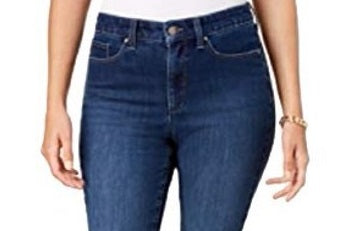 Charter Club Women's Windham Tummy-Control Skinny Jeans Baltic Wash Size 12