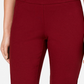 Charter Club Women's Pull-On Ponte-Knit Pants Red Size 14 Petite