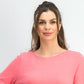 Charter Club Women's Cotton Lace-Trim Top Pink Size X-Small