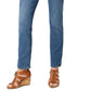 Style & Co Women's Tummy-Control Straight-Leg Jeans Blue Size 4