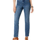 Style & Co Women's Tummy-Control Straight-Leg Jeans  Dark Blue Size 6