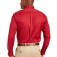 Club Room Men's Classic/Regular Fit Stretch Wrinkle-Resistant Solid Pinpoint Dress Shirt Red Size 32X33
