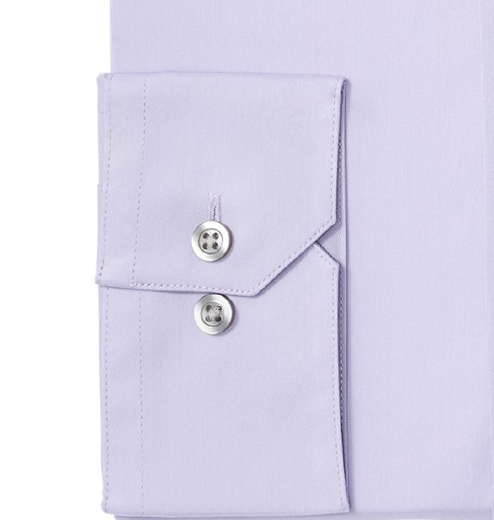 Alfani Men's Stretch Easy-Care Solid Dress Shirt Lilac Size 15x32-33