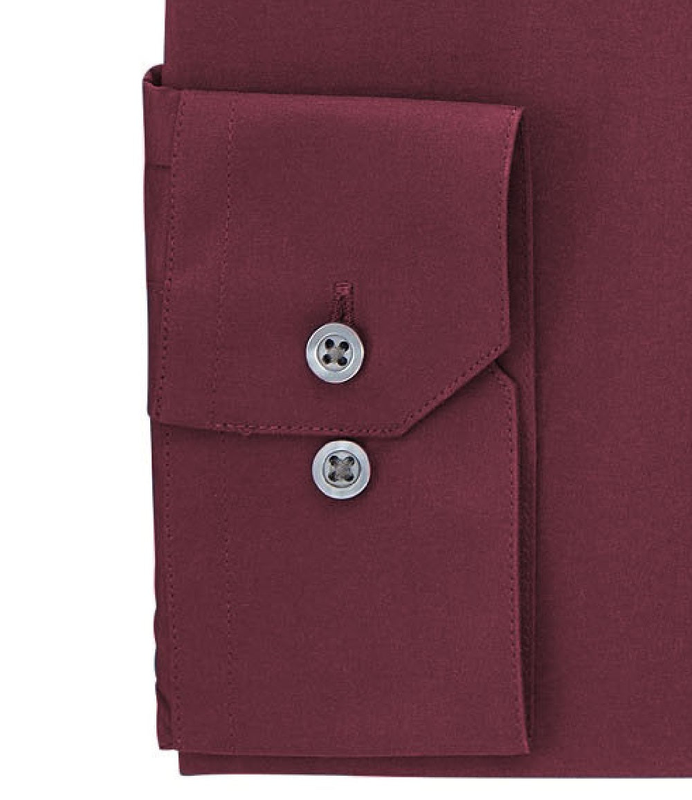 Alfani Men's Solid Dress Shirt Burgundy Size 14x32-33