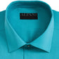 Alfani Men's AlfaTech by Alfani Men's Bedford Cord Regular Fit Dress Turquouise Shirt 15x32-33