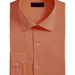 Alfani Men's Bedford Cord Classic Fit Dress Shirt Orange Size 34-35