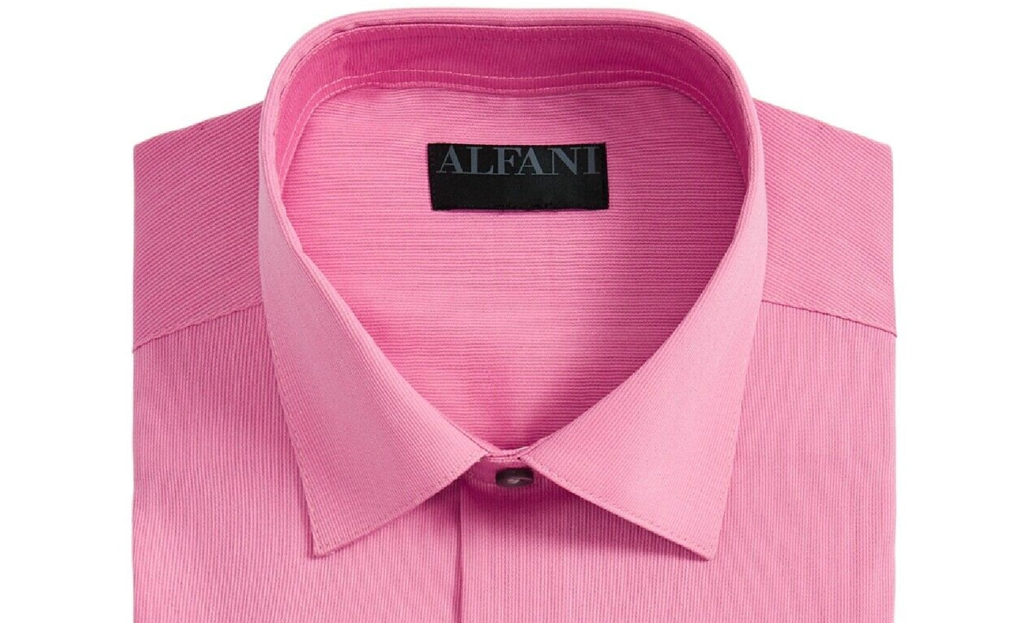 AlfaTech by Alfani Men's Bedford Cord Regular Fit Dress Shirt Pink