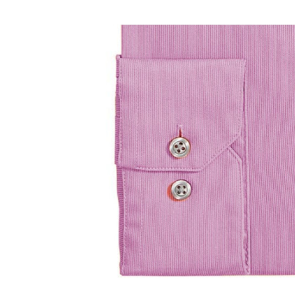 AlfaTech by Alfani Men's Bedford Cord Regular Fit Dress Shirt Pink Size 15X34-35