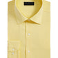 Alfani Men's Bedford Cord Classic/Regular Fit Dress Shirt  Yellow Size 32-33