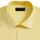 Alfani Men's Bedford Cord Classic/Regular Fit Dress Shirt  Yellow Size 32-33