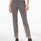 Style & Co Women's Tummy-Control Straight-Leg Fashion Jeans  Gray Size 12