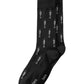 Bar III Men's Printed Socks Black Size Regular