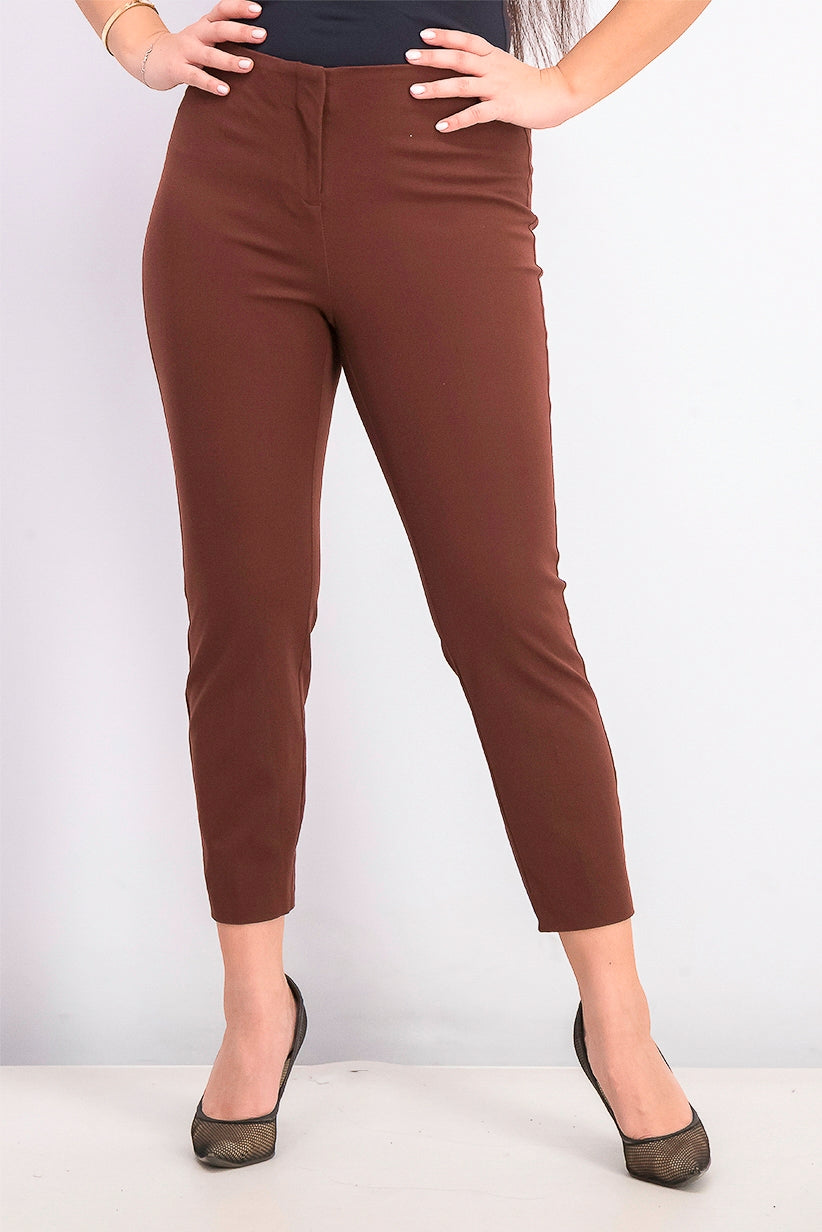 Alfani Women's Hollywood Skinny Pants  Dark Brown Size 14
