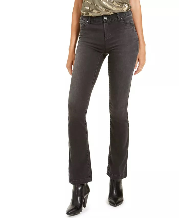INC International Concepts Women's Incfinity Bootcut Jeans Black Size 0