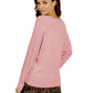 Style & Co Women's Petite Tie-Front Sweater Pink Size Petite