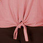Style & Co Women's Petite Tie-Front Sweater Pink Size Petite