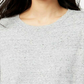 Maison Jules Women's Cotton Crew-Neck Sweater Beige Size Large