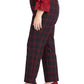 Charter Club Women's Plaid Slim Leg Pants Blue Size 26W