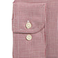 Club Room Men's Regular/Classic Fit Stretch Twill Puppytooth Dress Shirt Red Size 16.5x32-33
