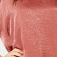 Alfani Women's Satin Dolman-Sleeve Bubble Top Med Pink Size Extra Large