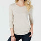 Style & Co Women's Long-Sleeve Crewneck Top  Brown Size Large