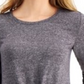 Style & Co Women's Long-Sleeve Crewneck Top Charcoal Size Large