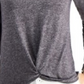 Style & Co Women's Long-Sleeve Crewneck Top Charcoal Size Large