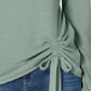 INC International Concepts Women's Ruched Top Green Size Extra Large