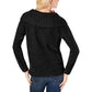 INC International Concepts Women's Chenille Cowl-Neck Sweater Black Size Extra Large