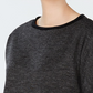 Charter Club Women's Cotton Velvet-Trim Lace-Up Top Black Size Extra Large