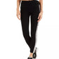 INC International Concepts Women's Petite Sequin-Trim Pull-On Ponte Pants Black Size 2