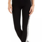 INC International Concepts Women's Petite Sequin-Trim Pull-On Ponte Pants Black Size 2