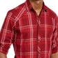 INC International Concepts Men's Marc Plaid Shirt Red Size Medium
