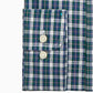 Club Room Men's Dress Shirt Regular Fit Plaid Print Green Size 18X34X35