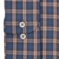 Club Room Men's Classic/Regular Fit Stretch Blackwatch Tartan Dress Shirt Blue Size 36-37