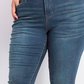 Style & Co Women's Plus Size Power Sculpt Skinny Jeans  Dark Blue Size 18W