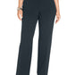 JM Collection Women's Petite Curvy-Fit Straight-Leg Pants Black Size 20WP