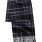 Club Room Men's Printed Cashmere Scarf Blue Size Regular