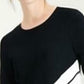 Alfani Women's Petite Striped Asymmetrical Tunic Black Size Large