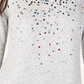 INC International Concepts Women's Sequined Knit Top  Gray Size 2 Extra Large