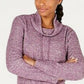 Ideology Women's Cowl-Neck Tulip-Hem Top Red Size Large