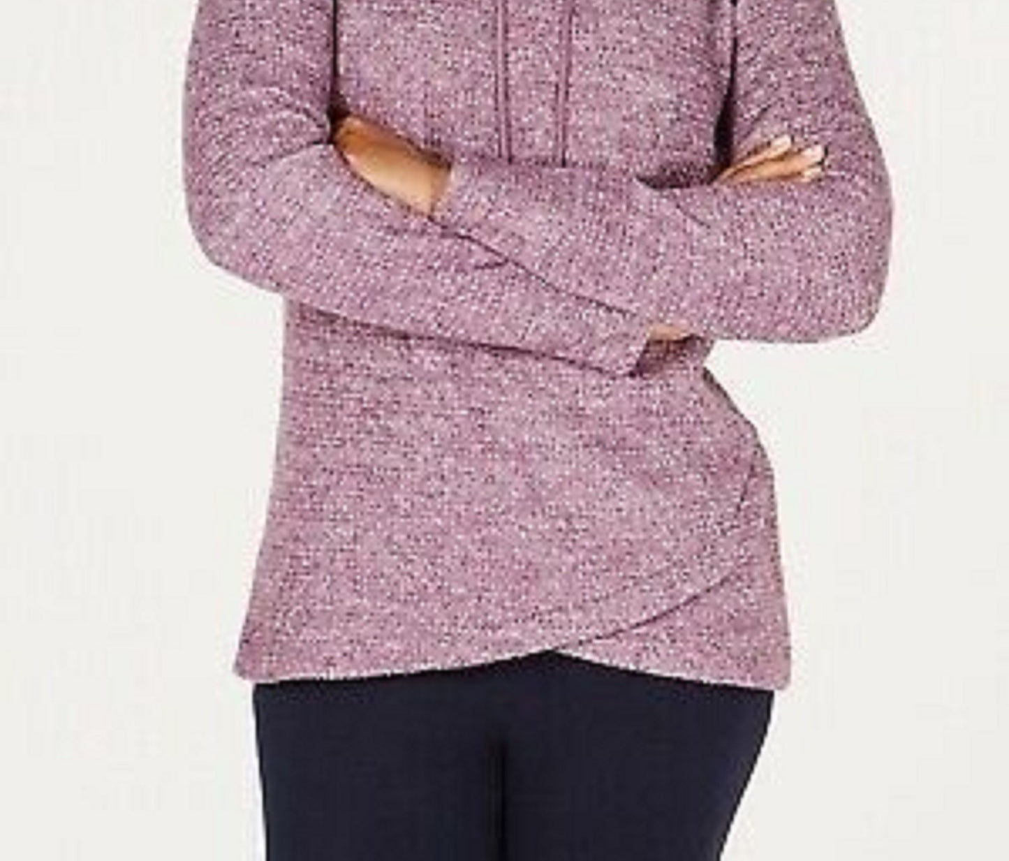 Ideology Women's Cowl-Neck Tulip-Hem Top Red Size Large