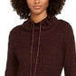 Ideology Women's Cowl-Neck Tulip-Hem Top Wine Size Medium